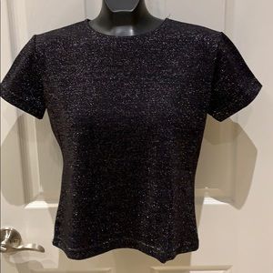 Classic black sparkle top